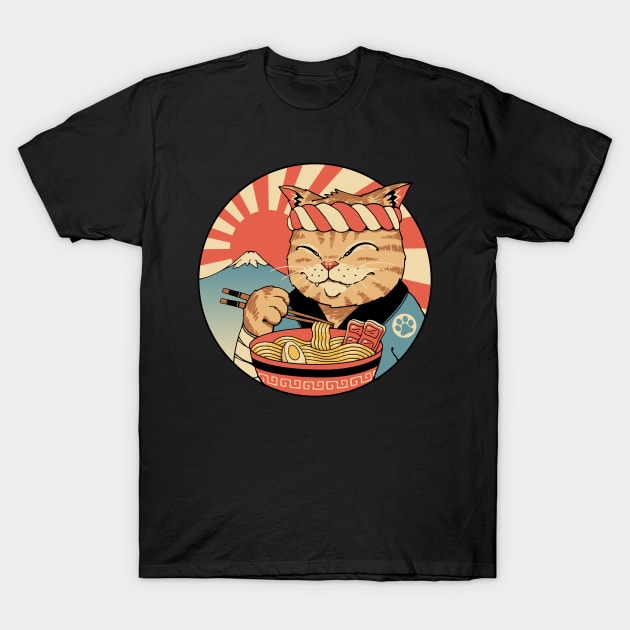 Catana Ramen Front Print T-Shirt by Vincent Trinidad Art